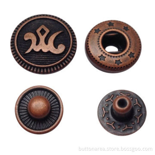 Spring Snap Button, Anti-copper Color